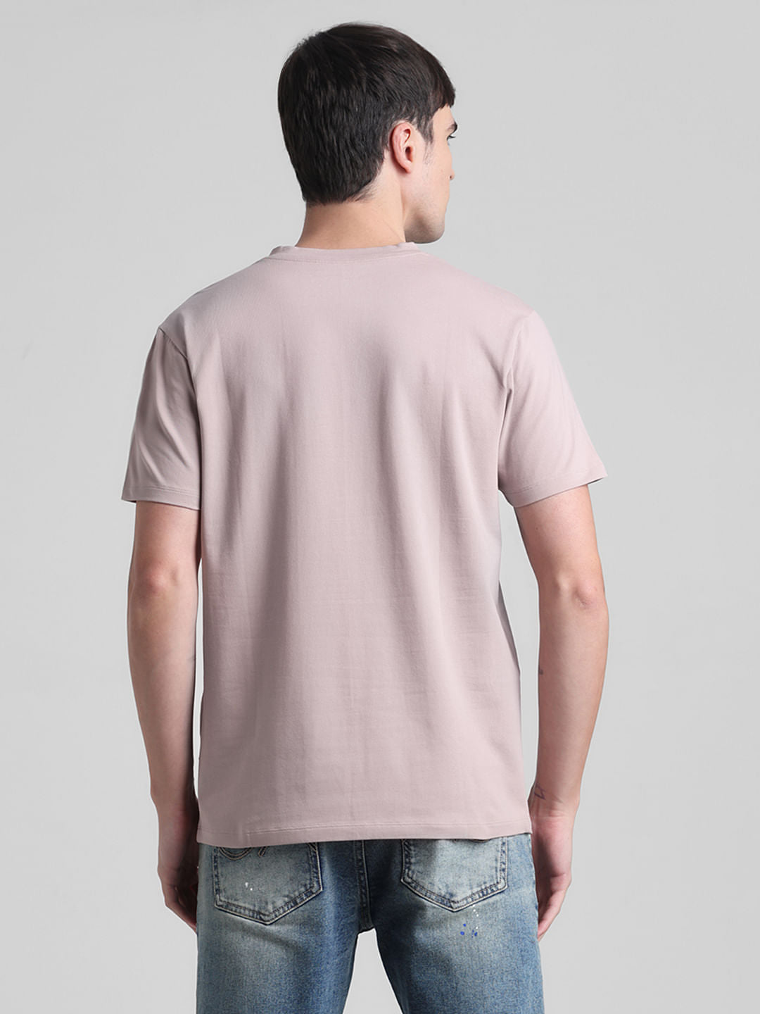 Peach Henley T-shirt