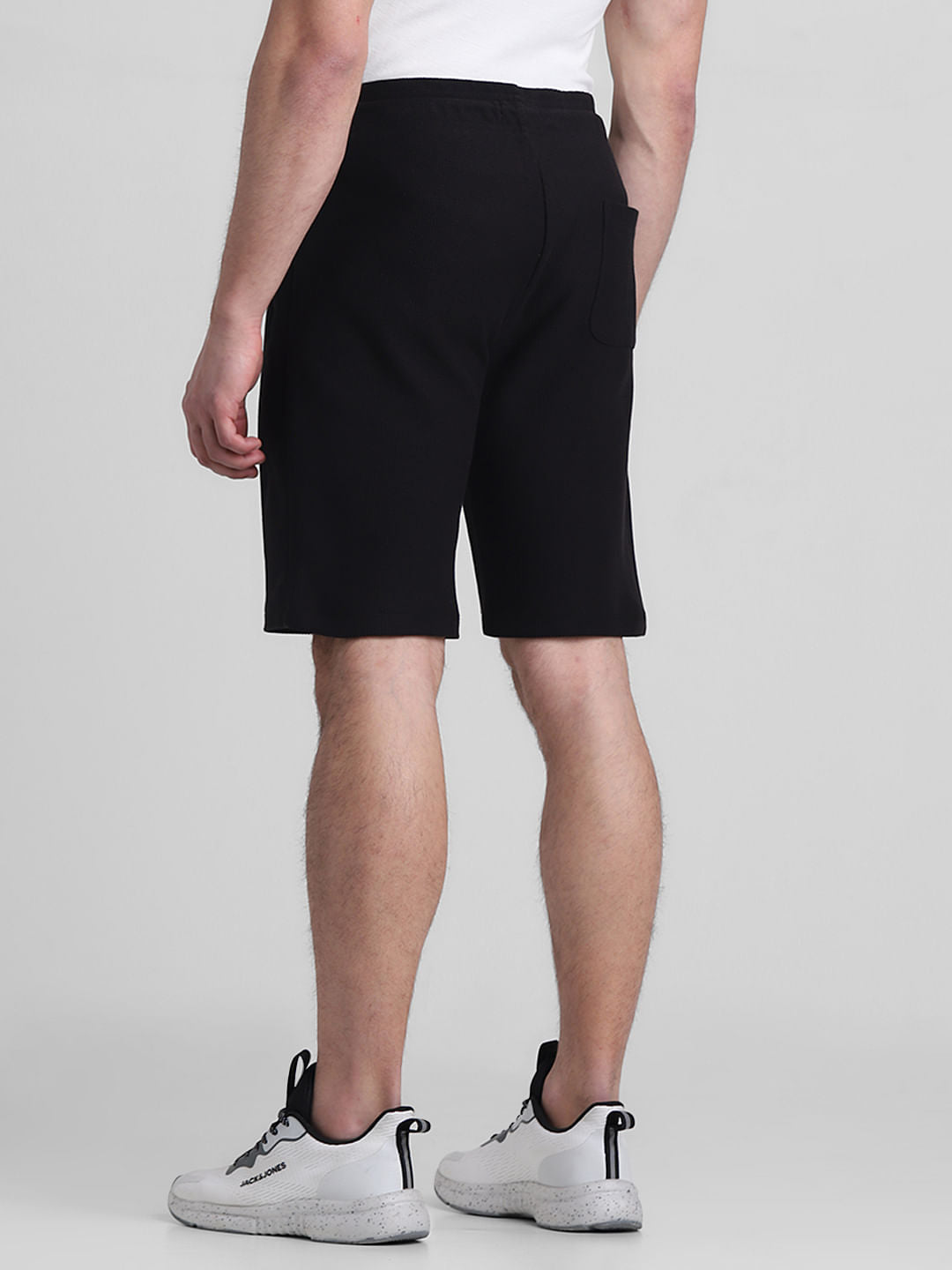 Black Low Rise Knit Shorts
