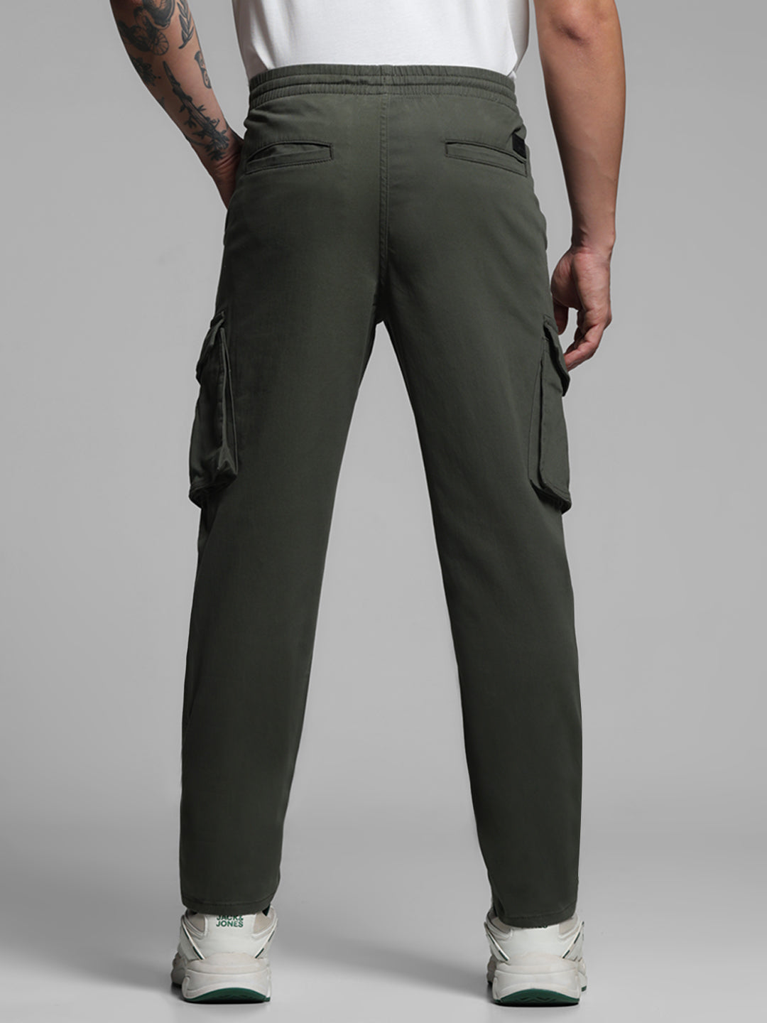 Mid Rise Kane Cargos - Olive