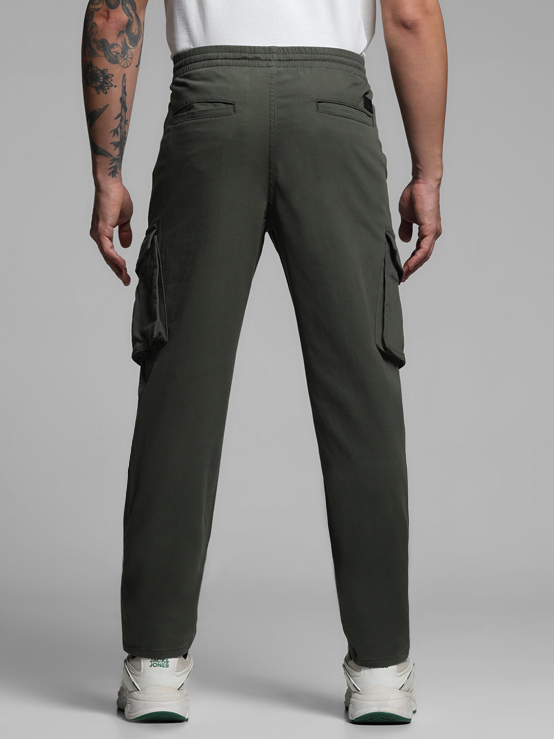 Mid Rise Kane Cargos - Olive
