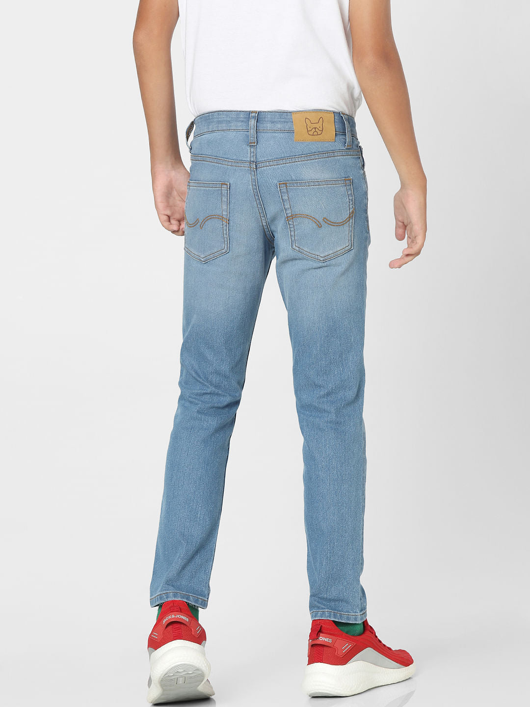 Light Blue Mid Rise Regular Jeans
