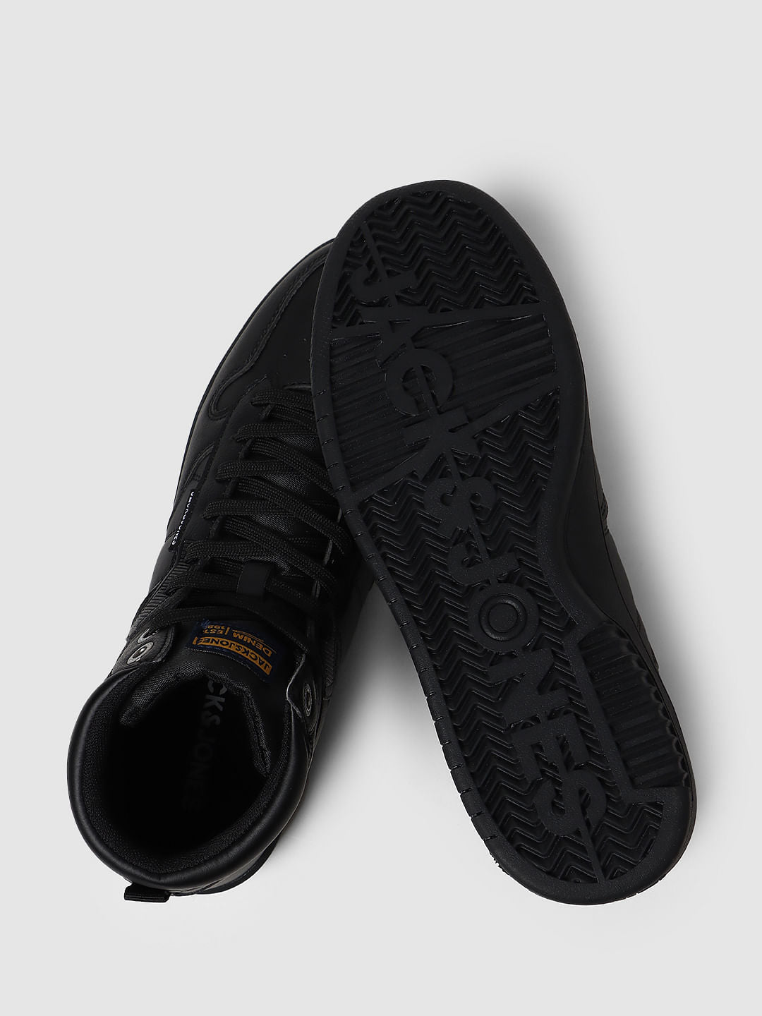 Black Hi-Top Sneakers