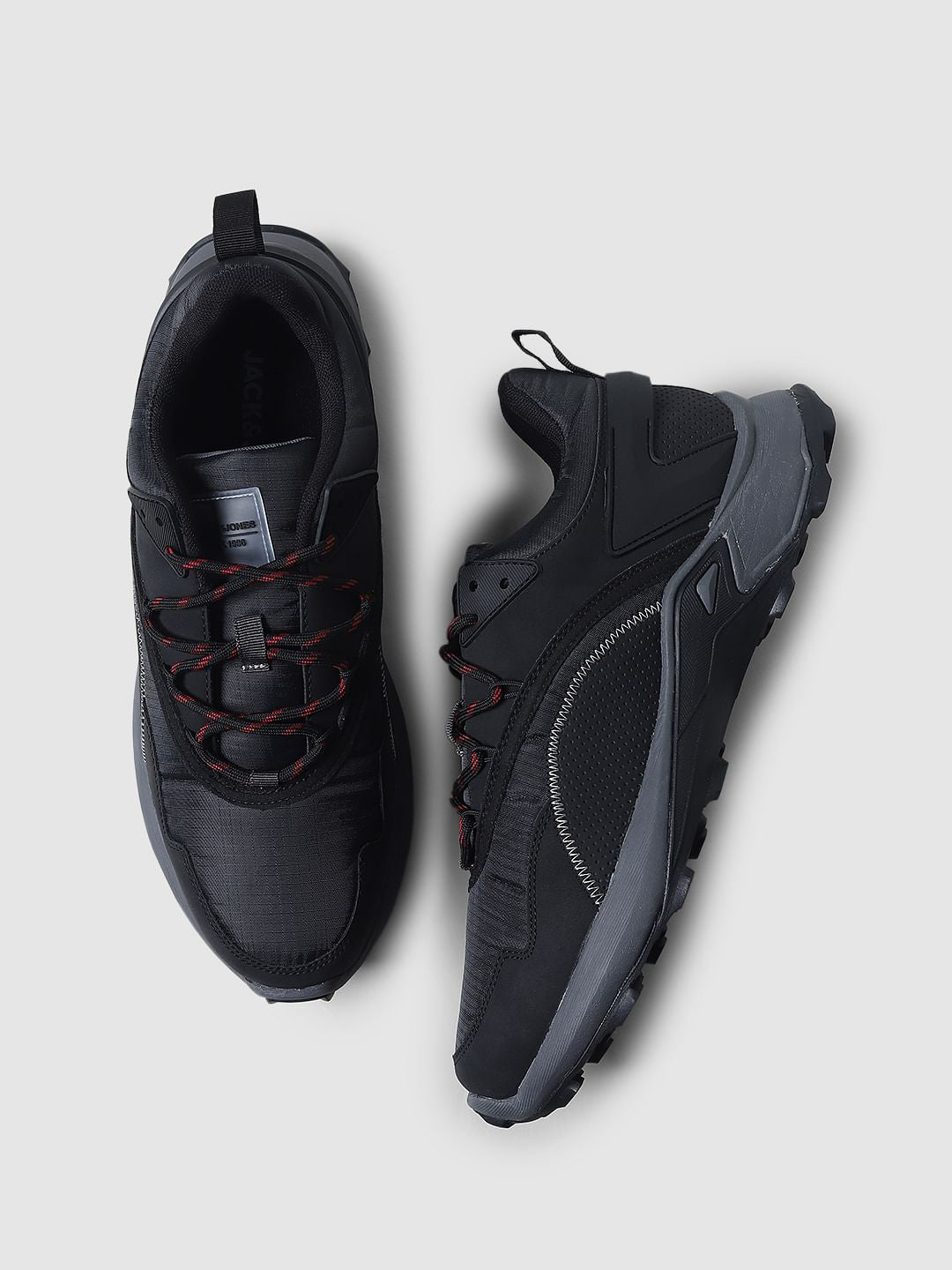 Black Colourblocked Sneakers