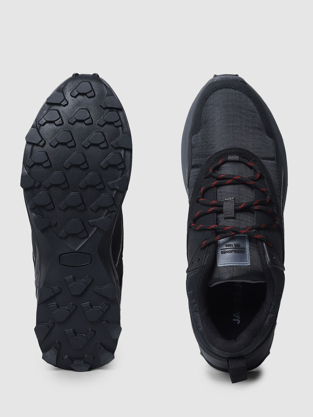 Black Colourblocked Sneakers