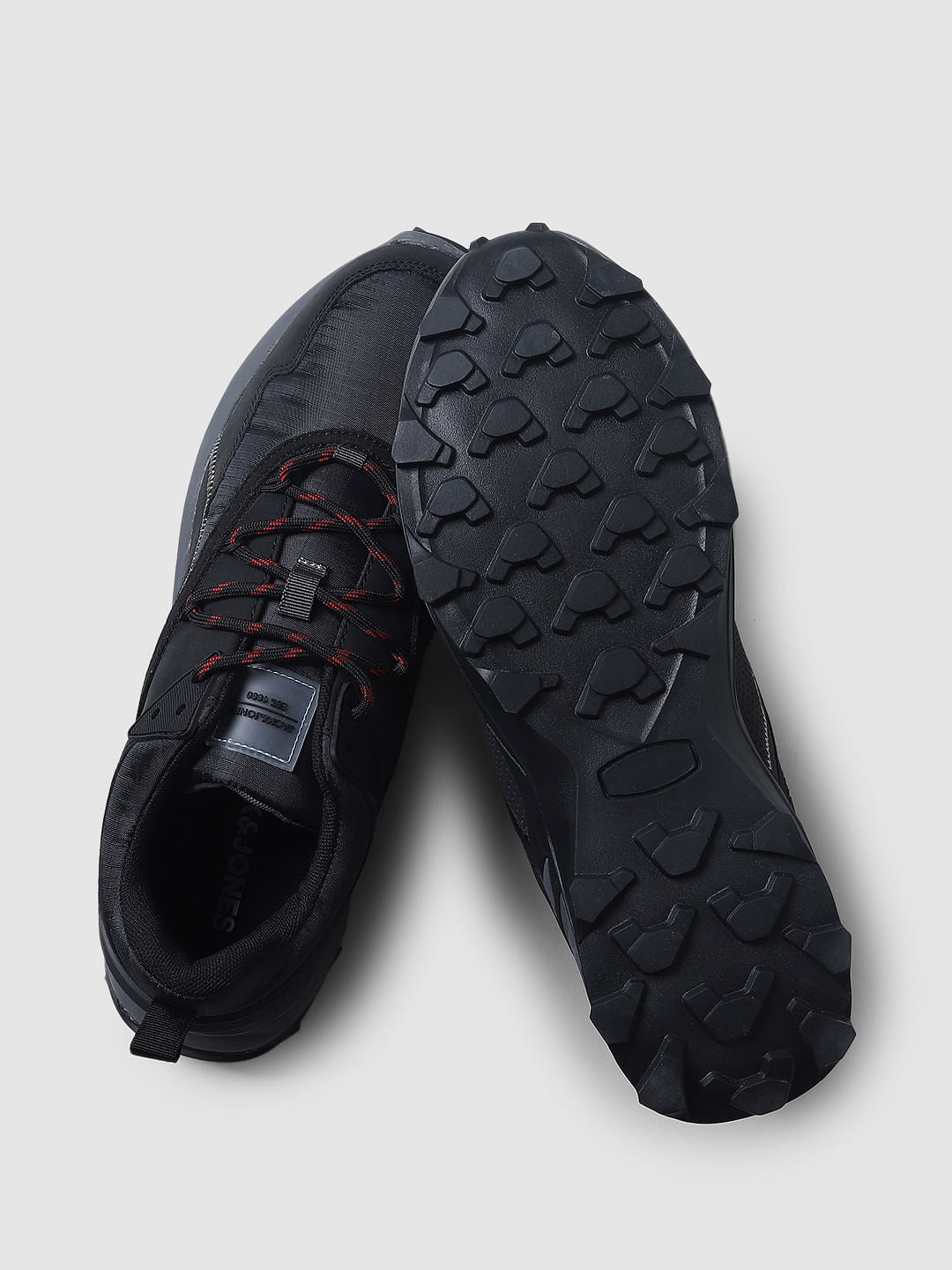 Black Colourblocked Sneakers