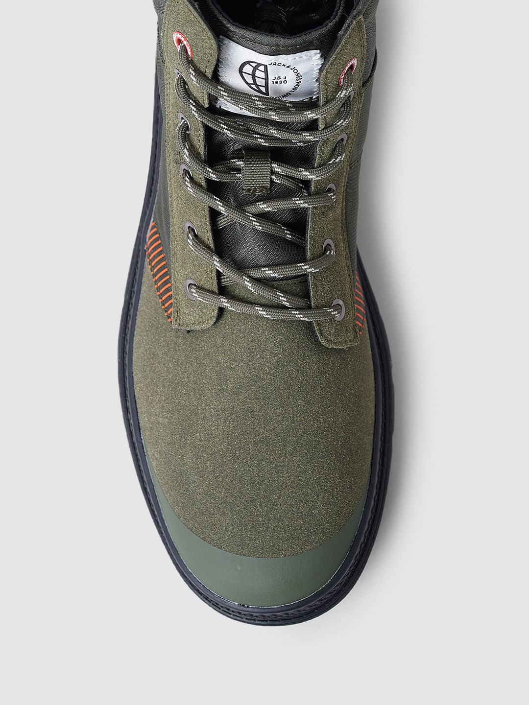 Green High-Top Boots