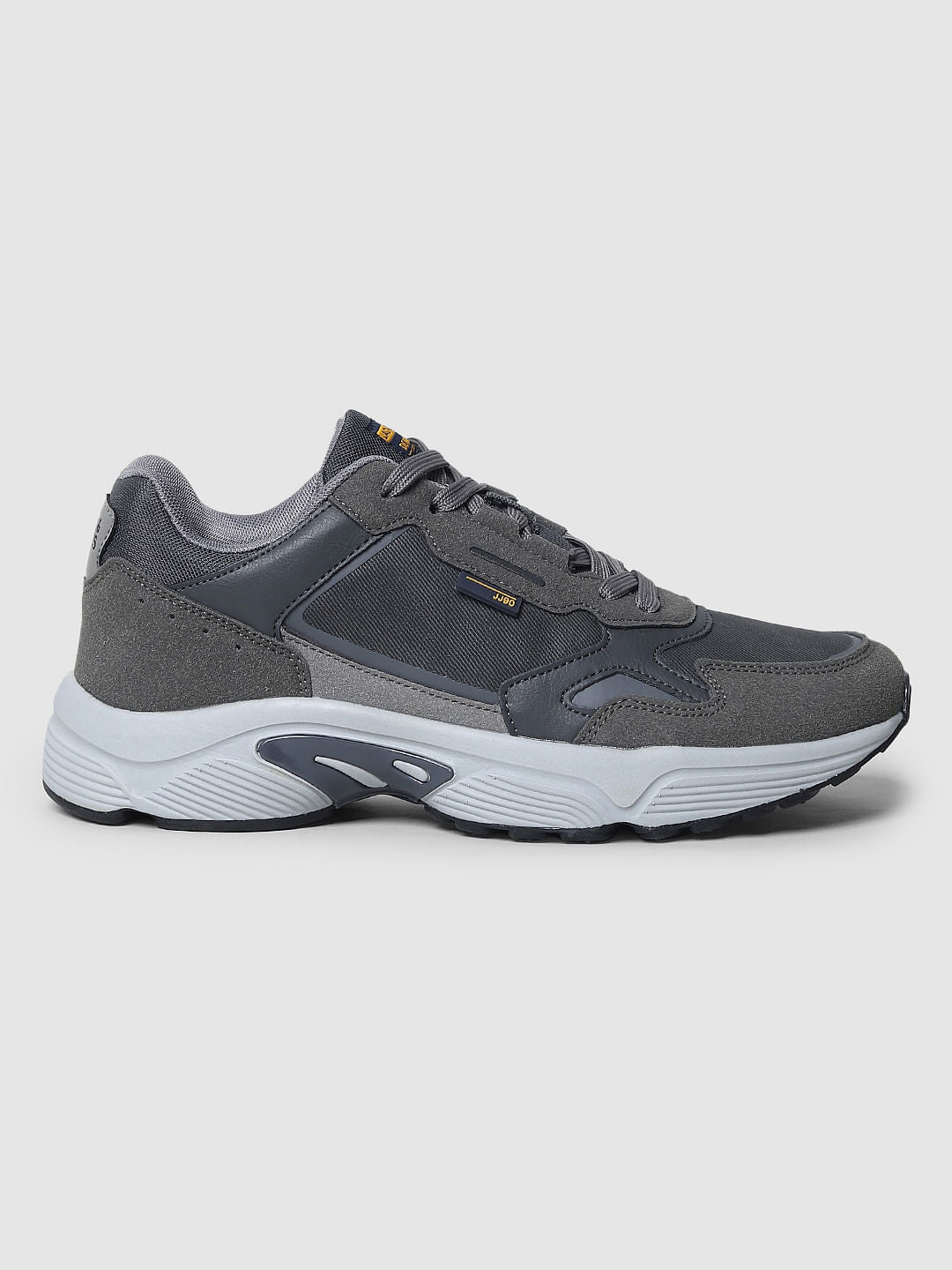 Grey Colourblocked Sneakers