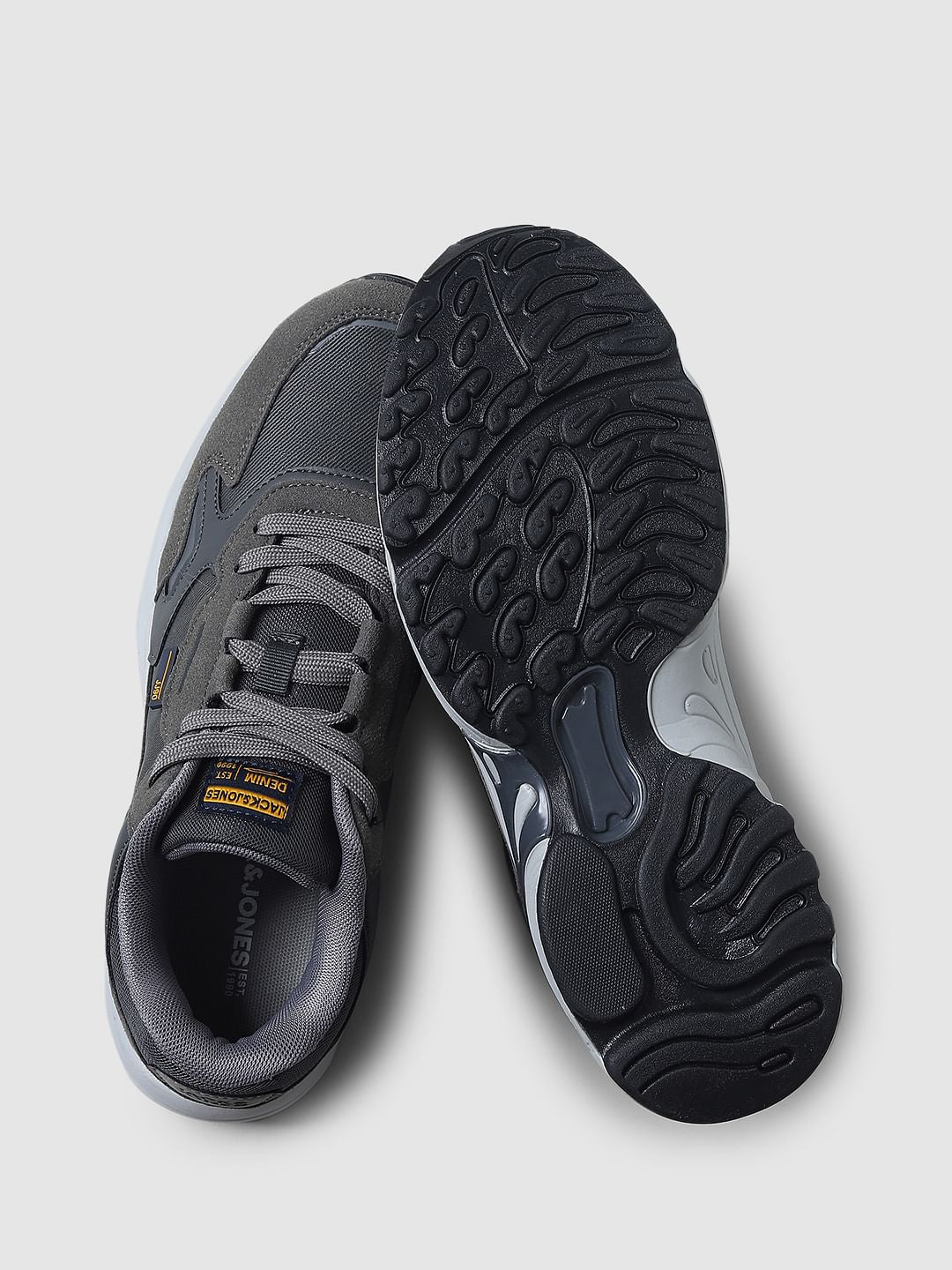 Grey Colourblocked Sneakers