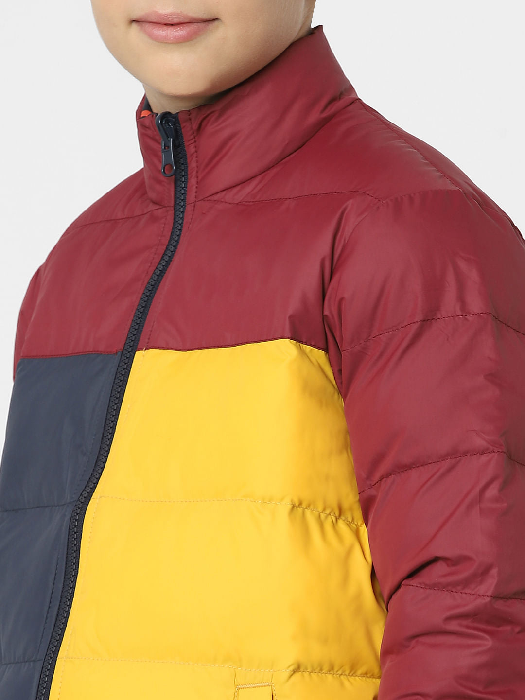 Boys Black Reversible Puffer Jacket