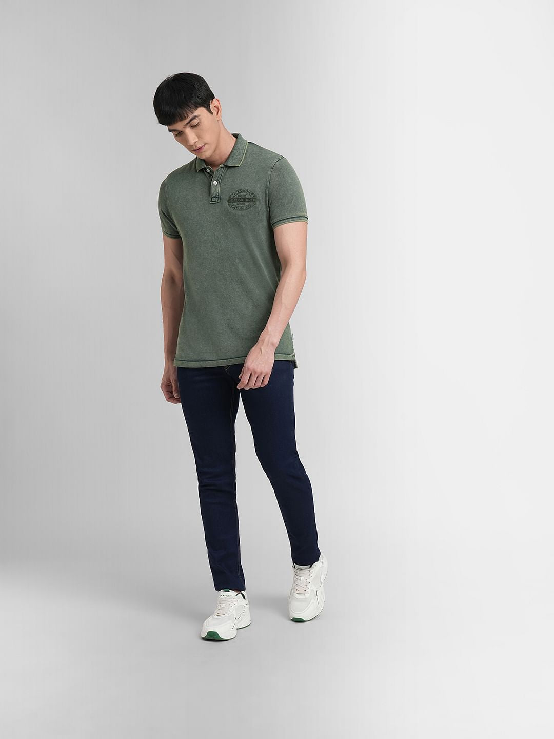 Green Polo Neck T-shirt