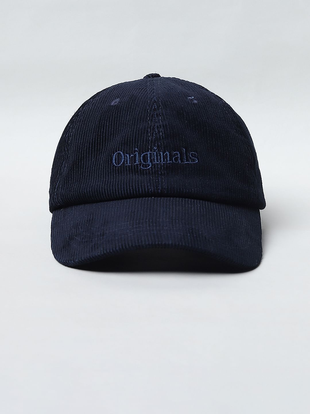 Navy Blue Corduroy Cap