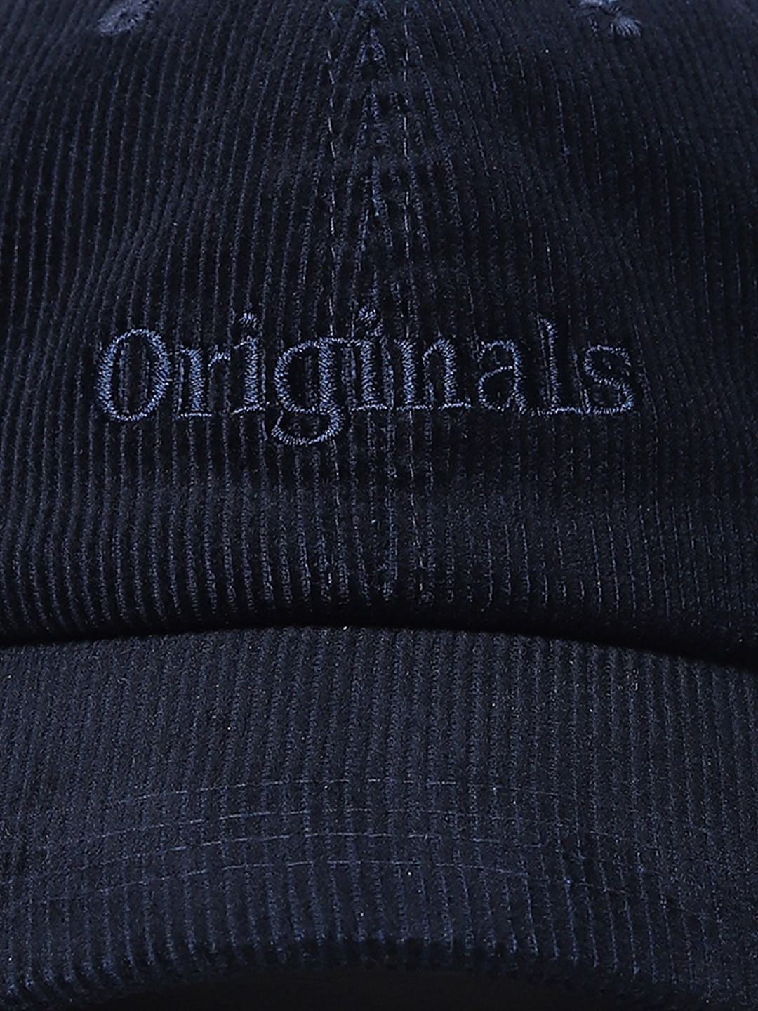 Navy Blue Corduroy Cap
