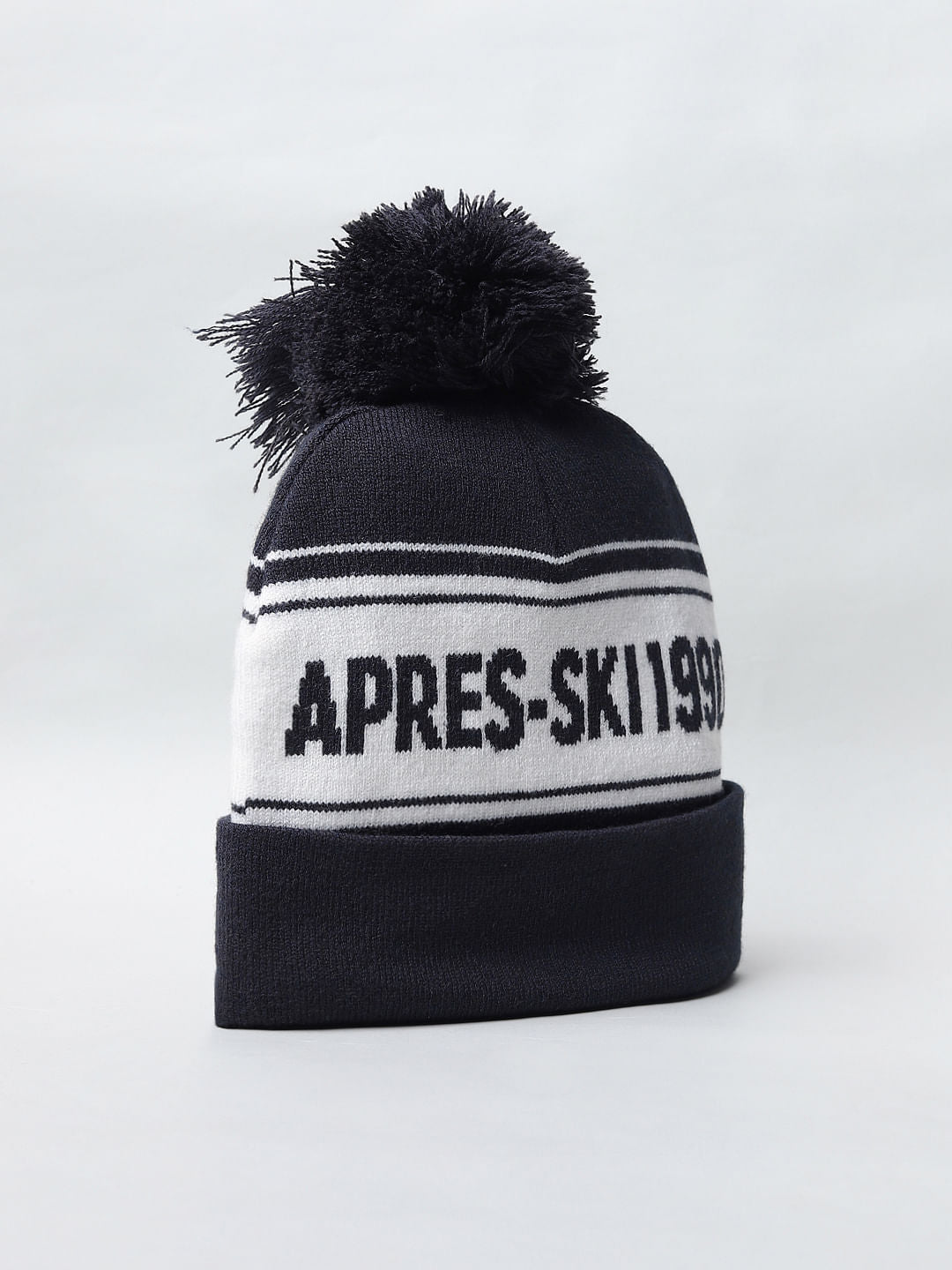 Dark Navy Colourblocked Beanie