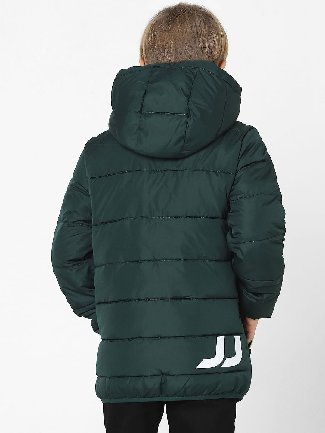 Boys Green Puffer Jacket