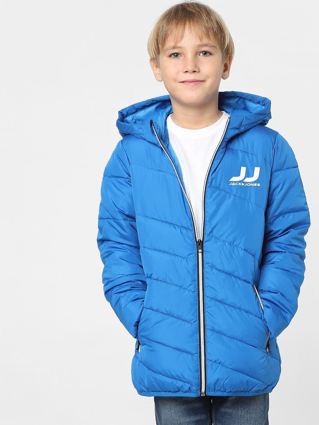 Boys Blue Puffer Jacket