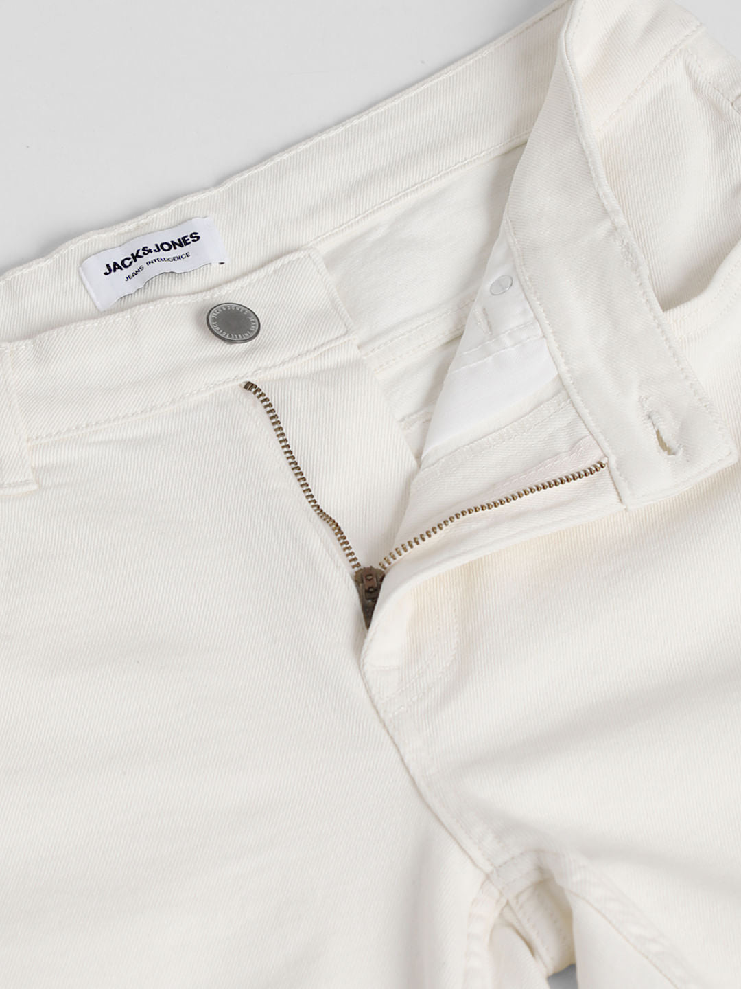 Beige Low Rise Glenn Slim Fit Jeans