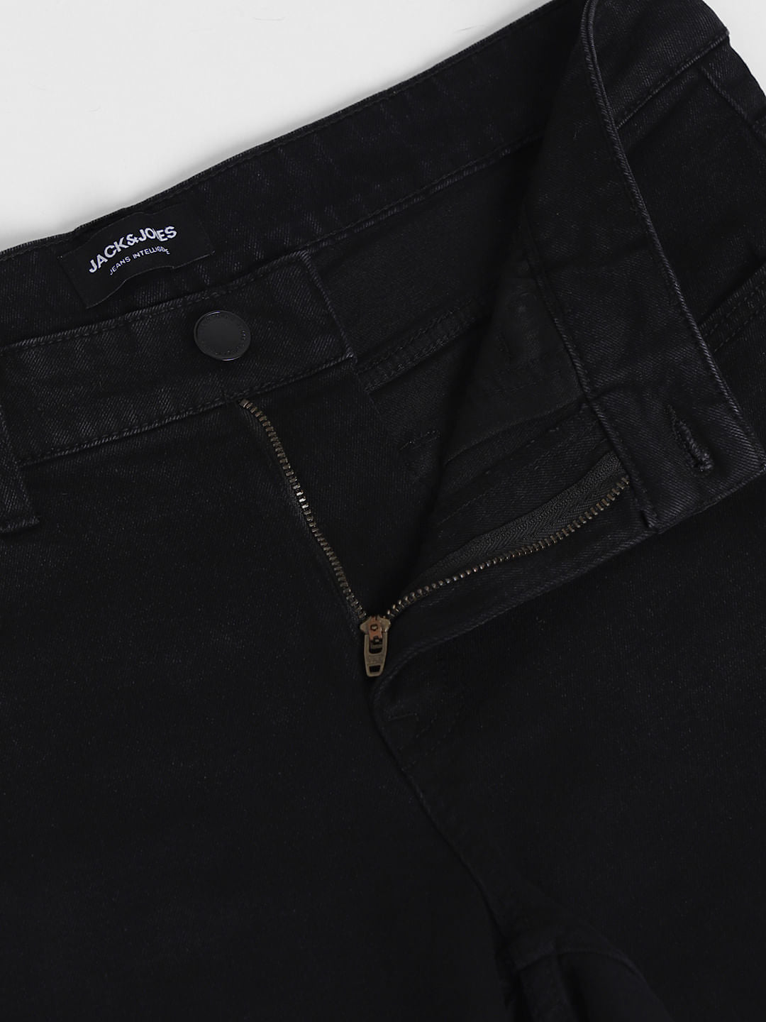Black Low Rise Glenn Slim Fit Jeans
