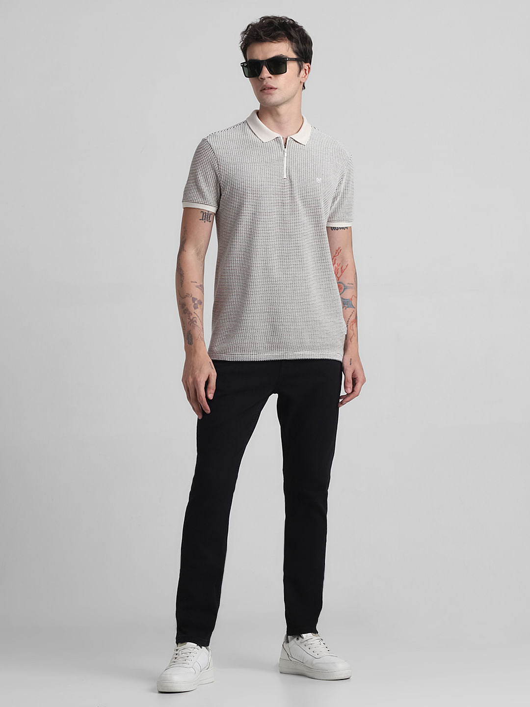 Black Low Rise Glenn Slim Fit Jeans