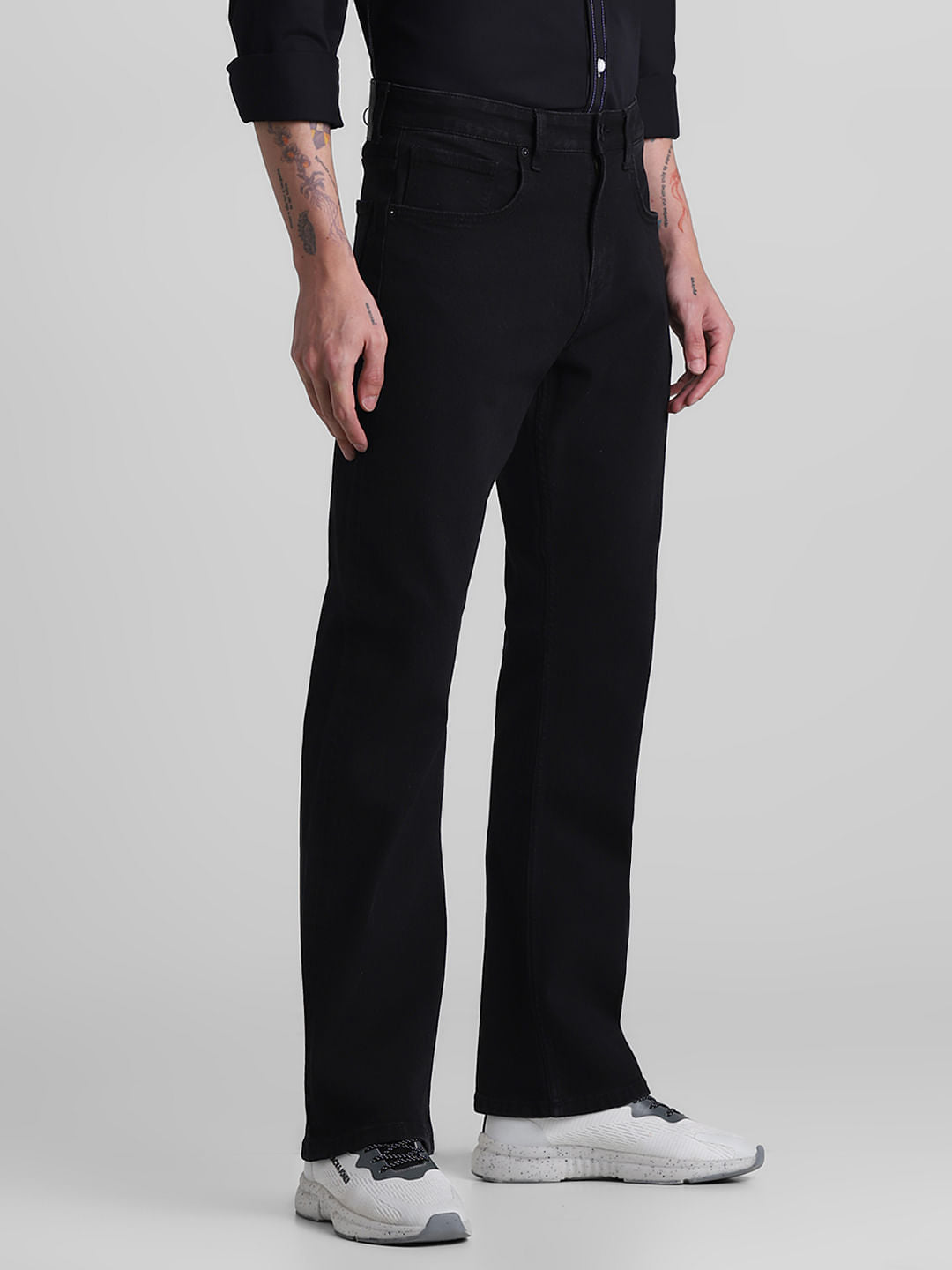 Black High Rise Ray Bootcut Jeans