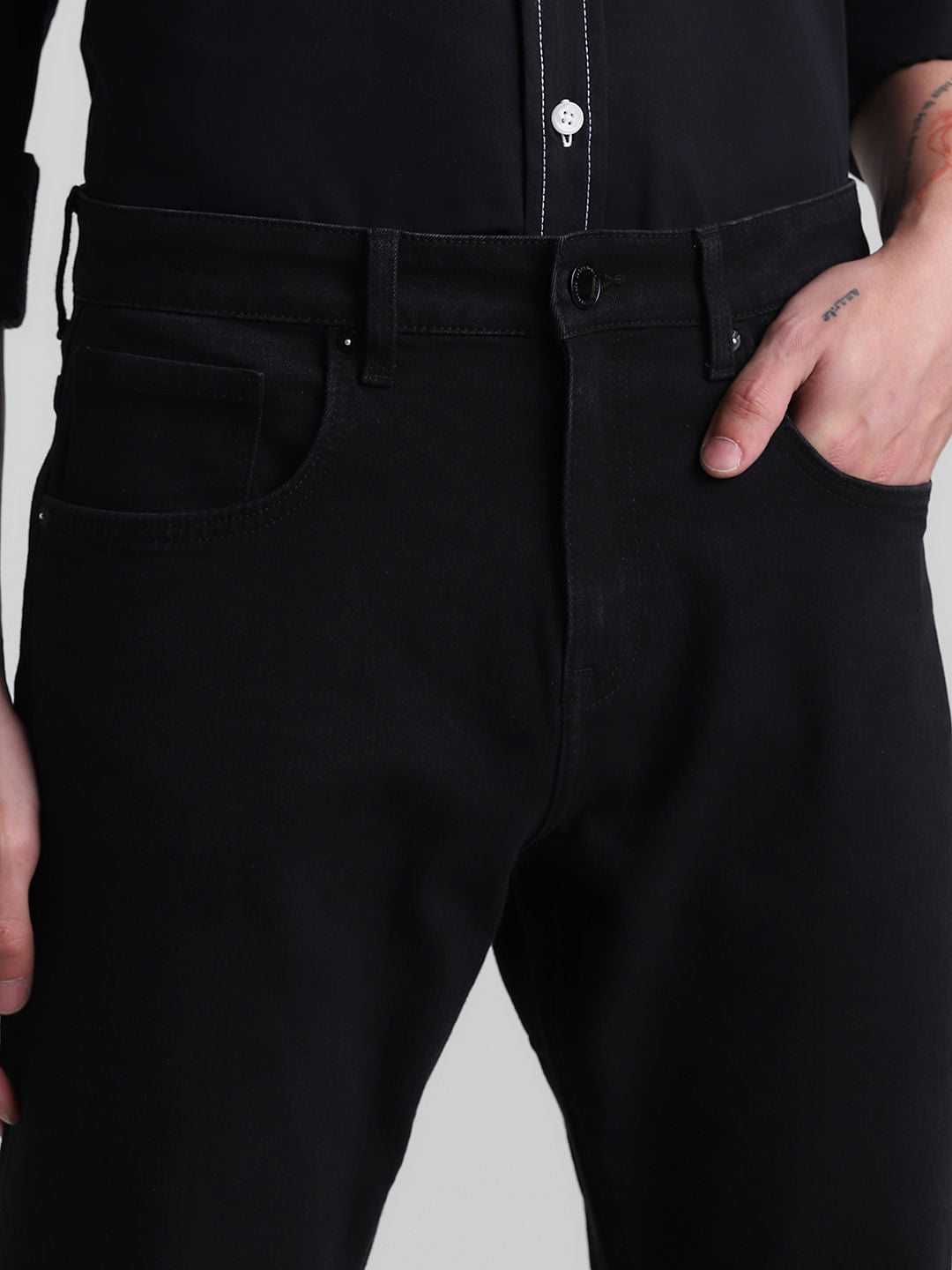 Black High Rise Ray Bootcut Jeans