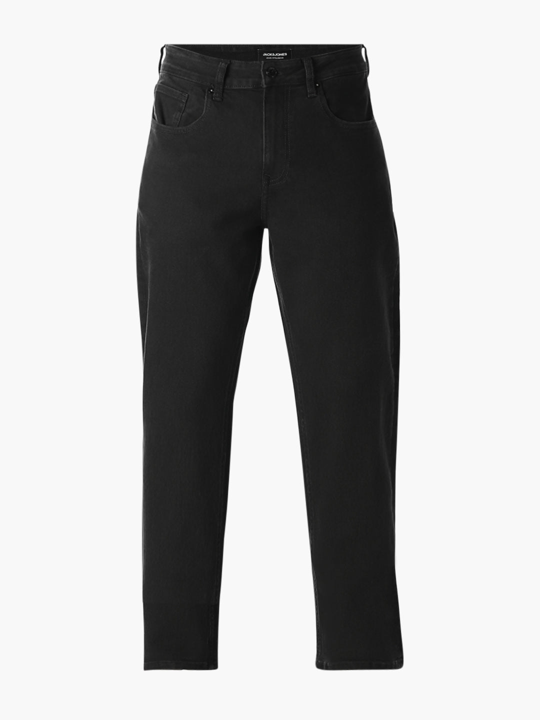 Jeans Men Black Denim Bootcut High Rise Stretch Zip Fly