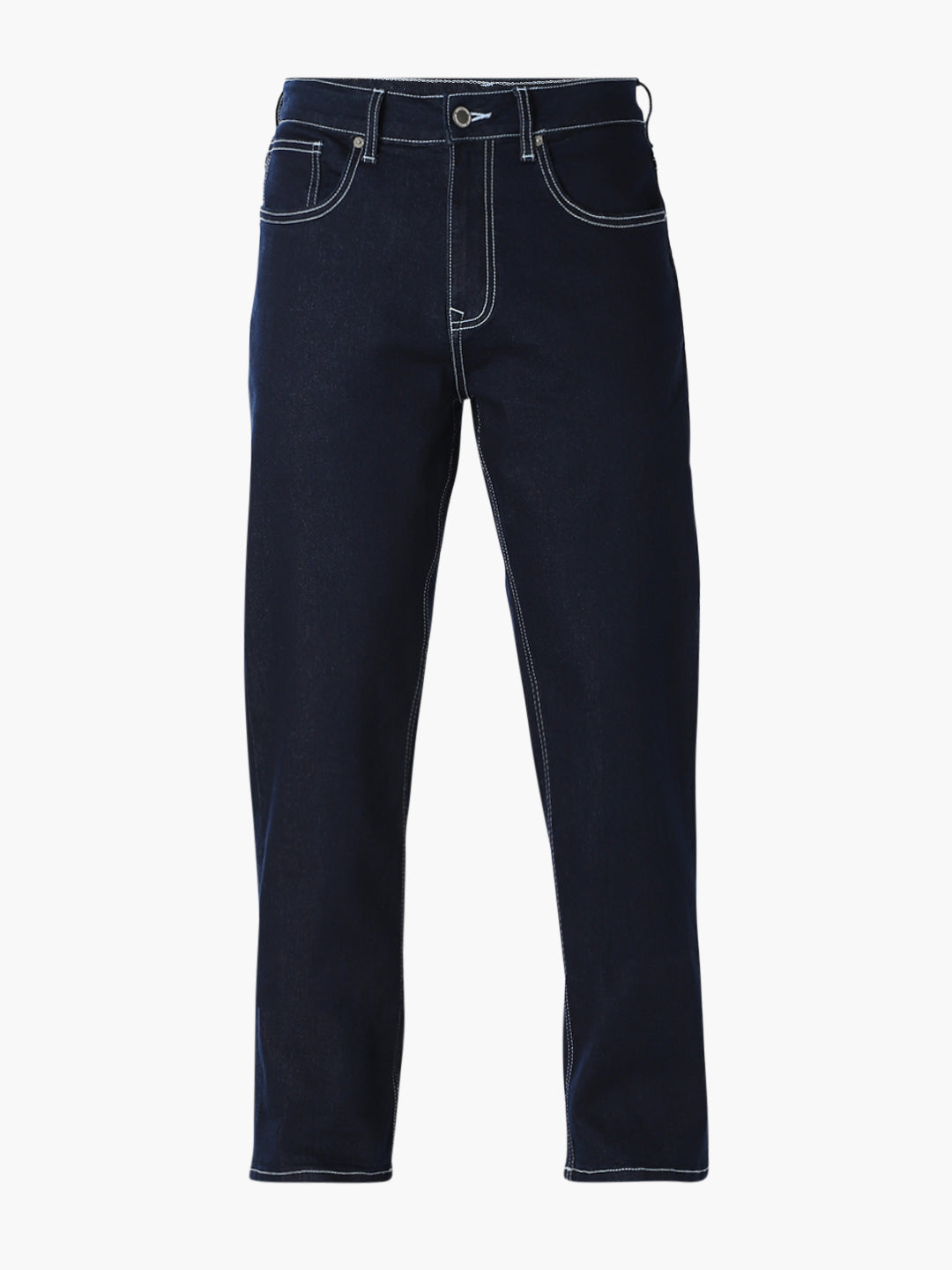 Men Bootcut High-Rise Stretch Jeans In Medium Blue