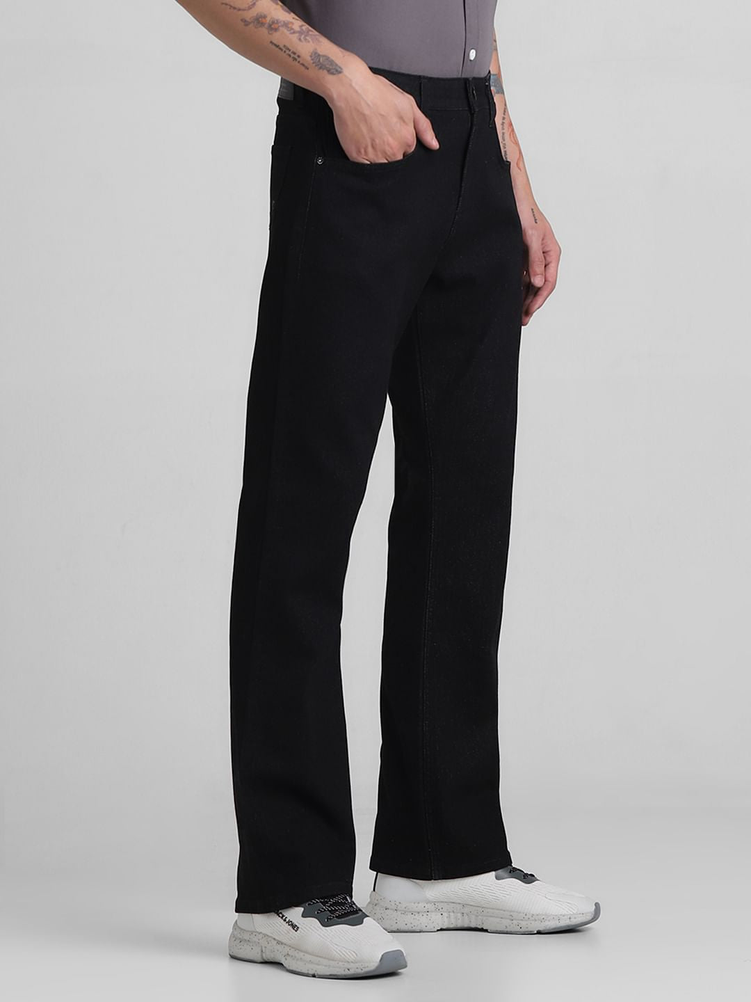 Black High Rise Ray Bootcut Jeans