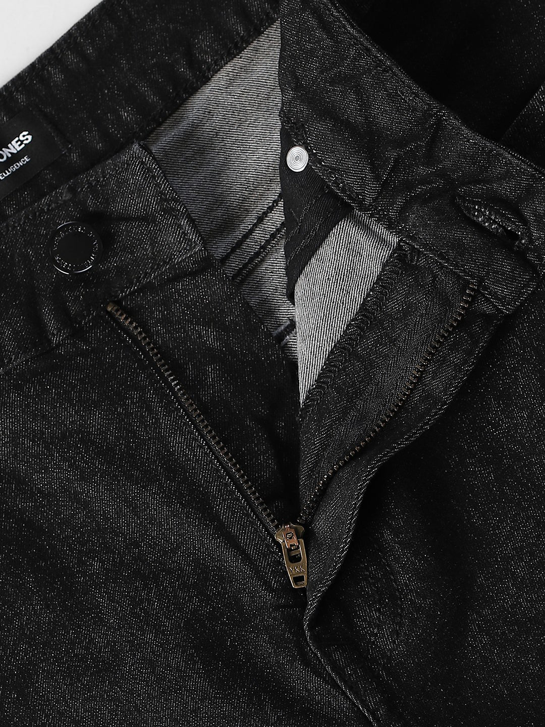 Men's Black Bootcut High-Rise Stretch Jeans
