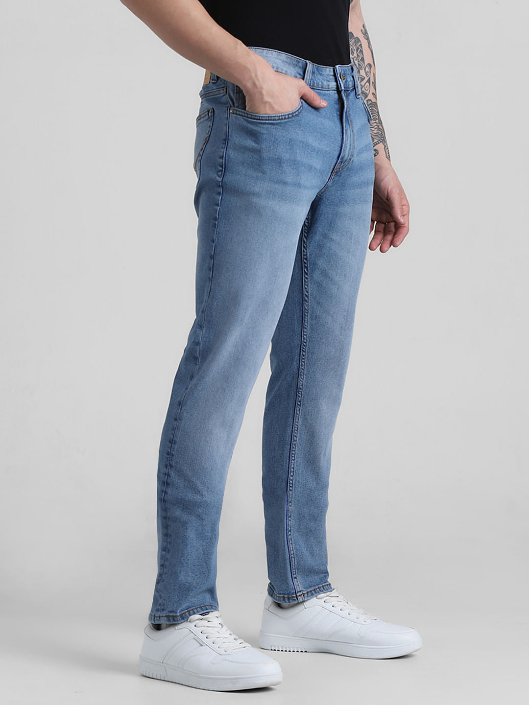 Light Blue Low Rise Ben Skinny Fit Jeans