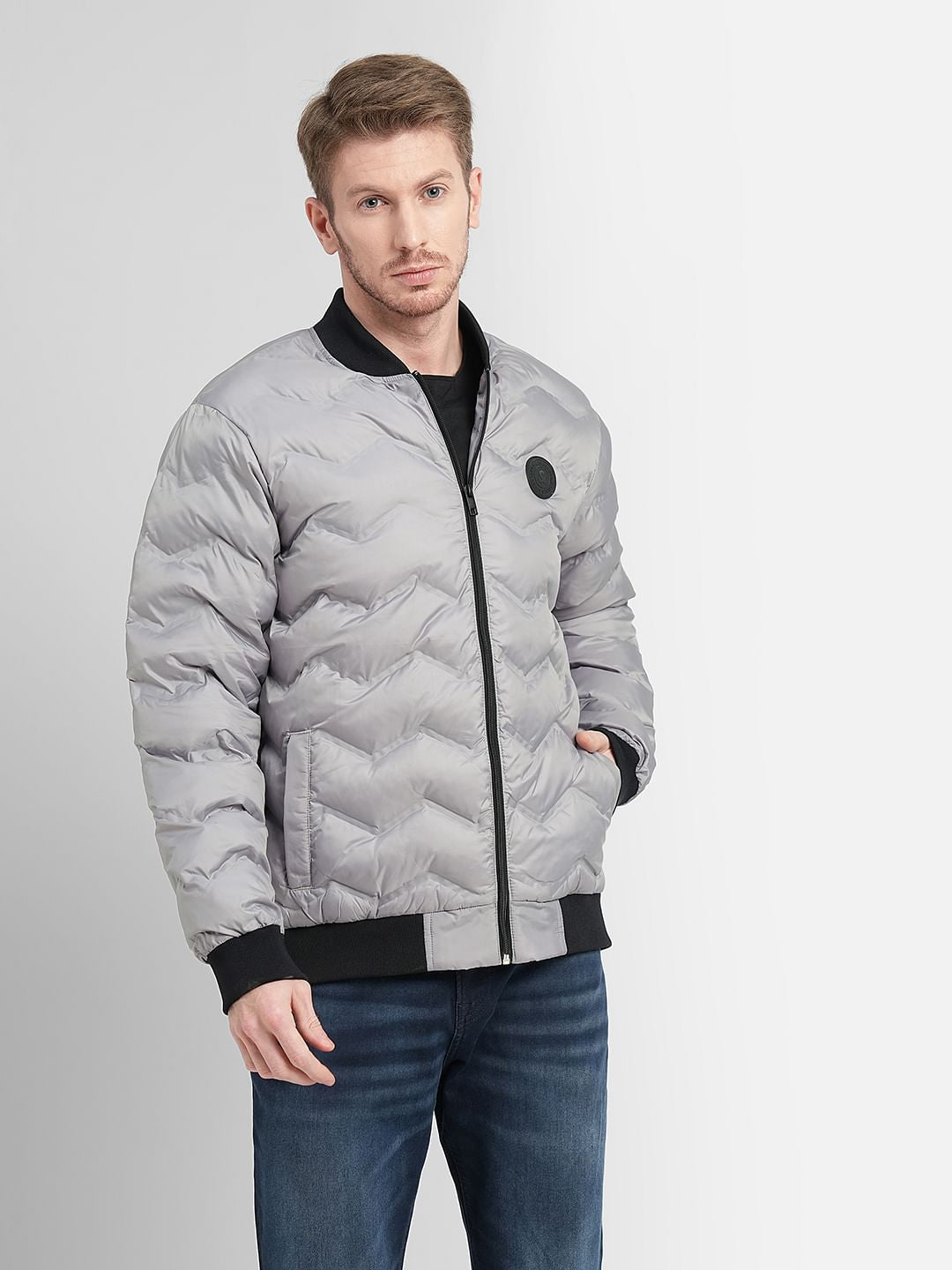 Light Grey Puffer Jacket
