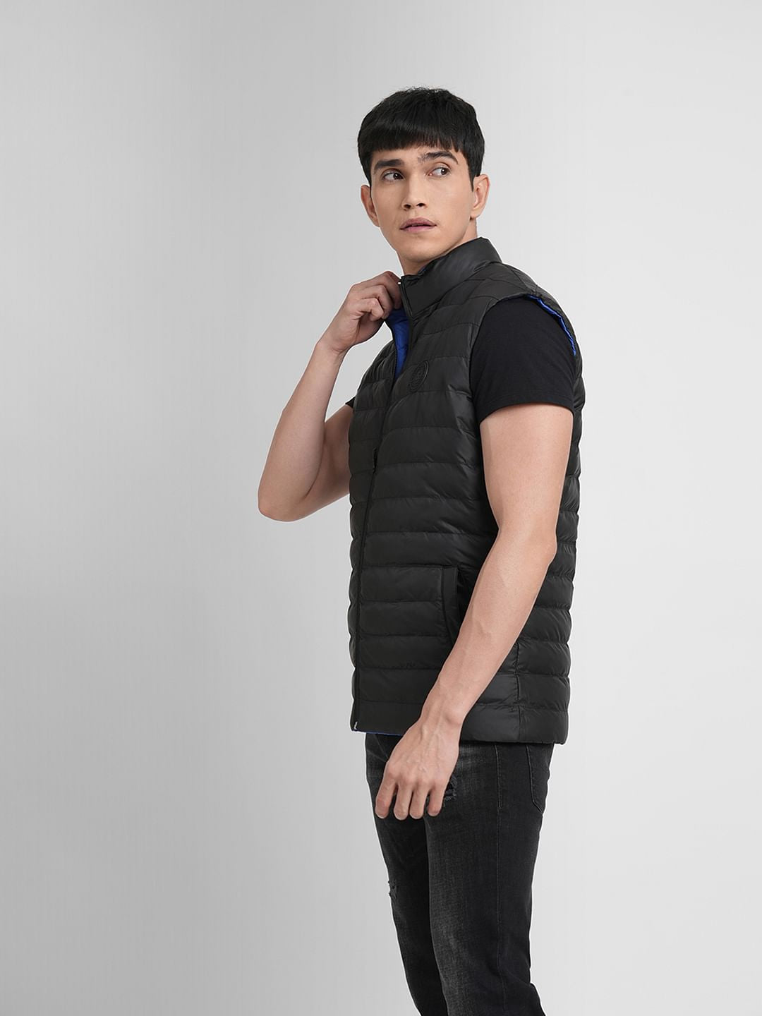 Grey Reversible Body Warmer Vest
