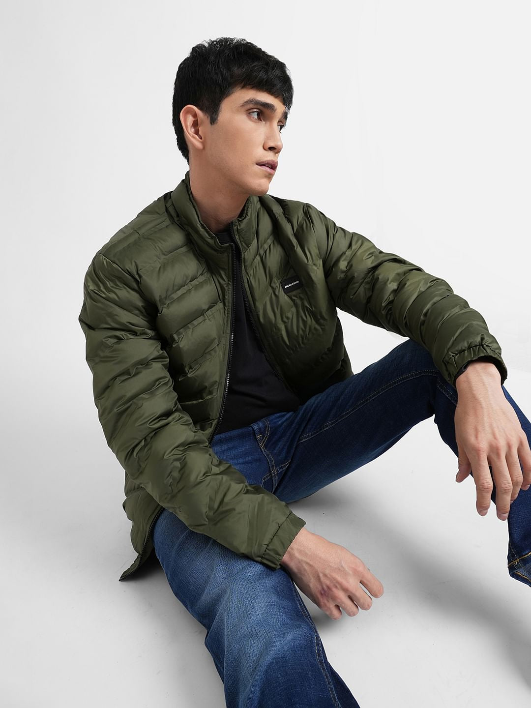 Dark Green Puffer Jacket