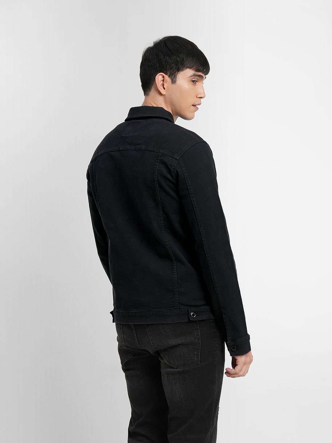 Black Trucker Denim Jacket