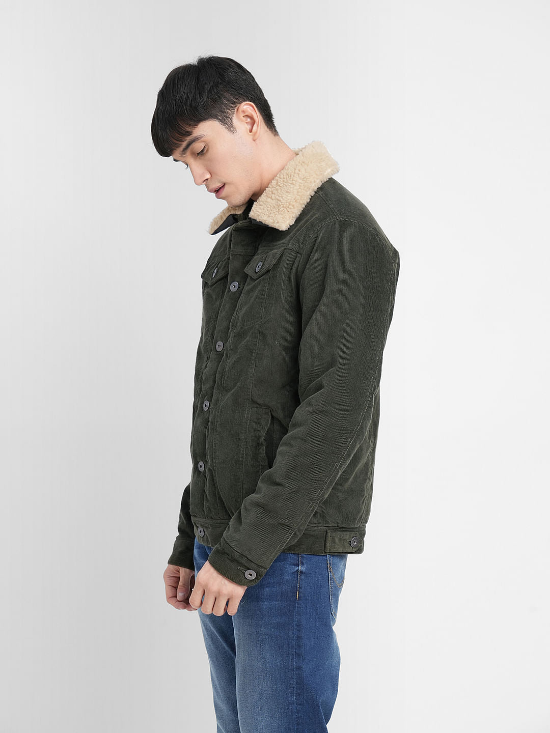 Dark Green Corduroy Jacket