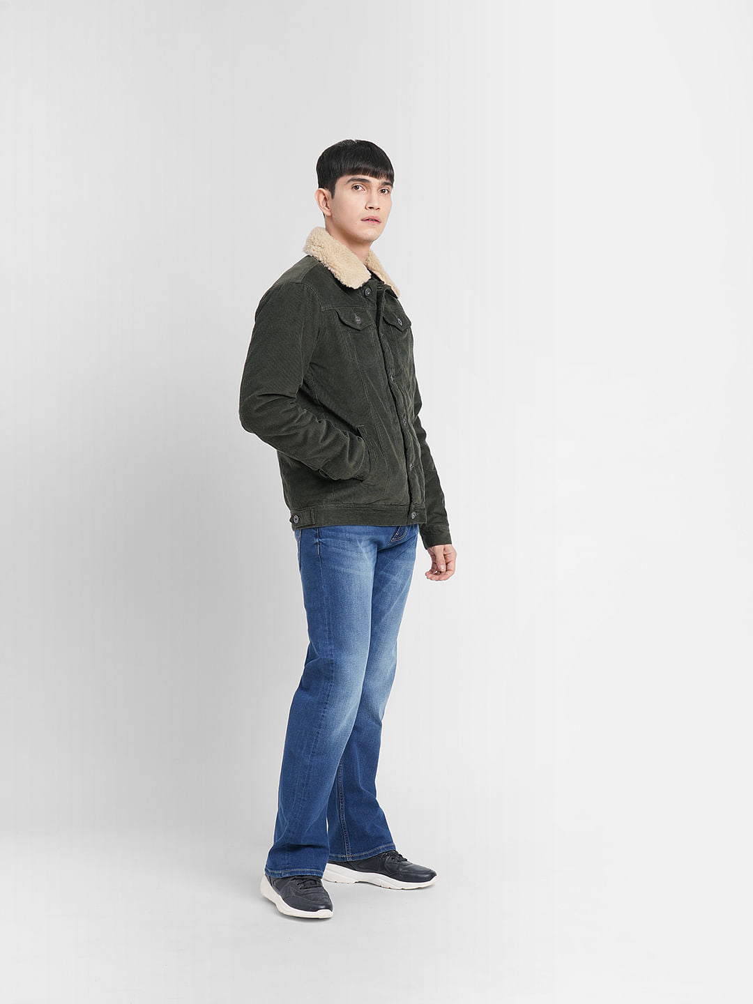Dark Green Corduroy Jacket