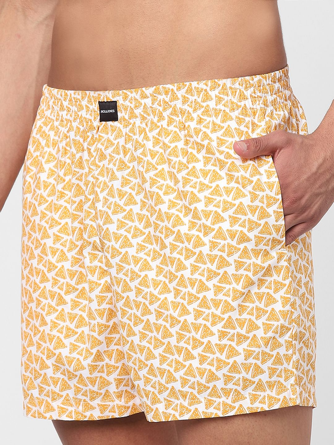 White Nacho Printed Boxers