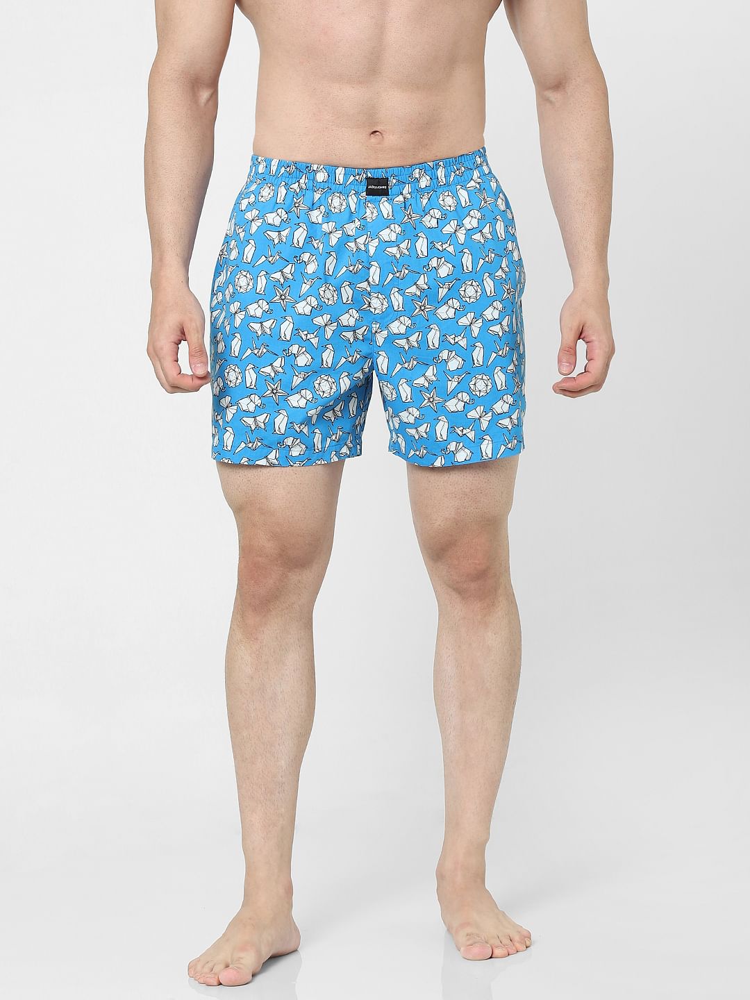Blue Printed Boxers