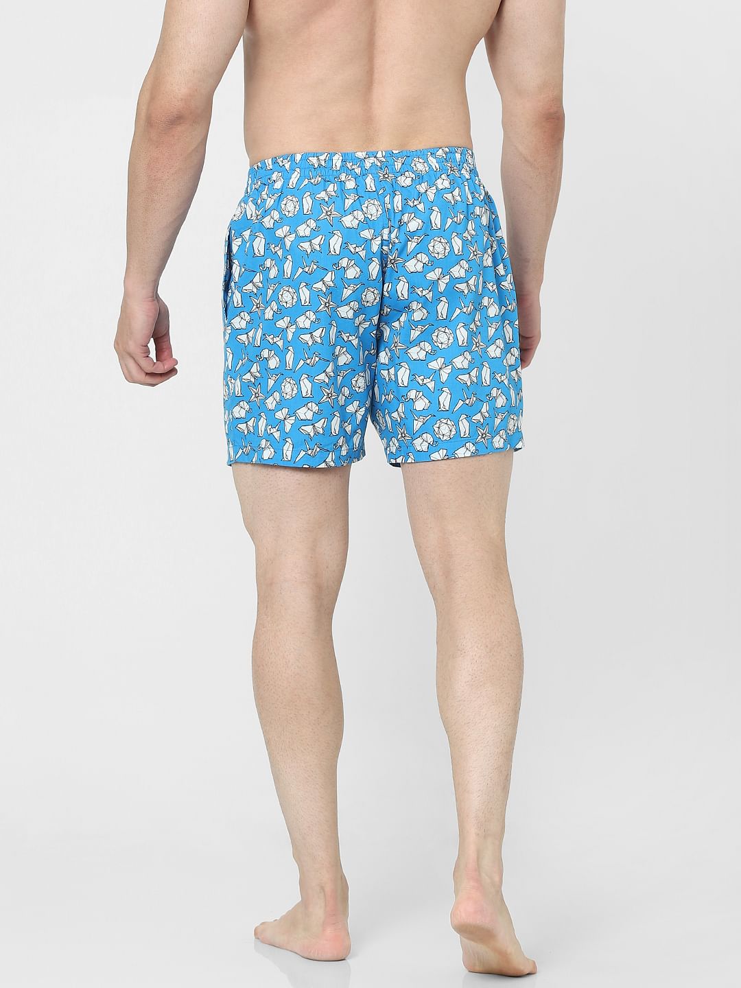 Blue Printed Boxers