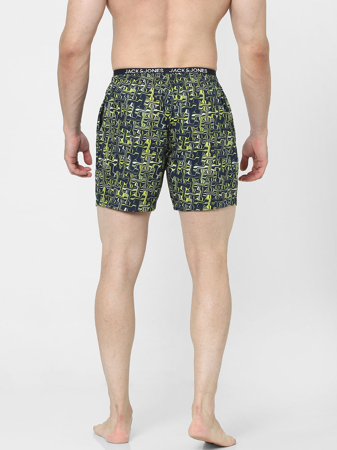 Navy Blue Printed Boxers
