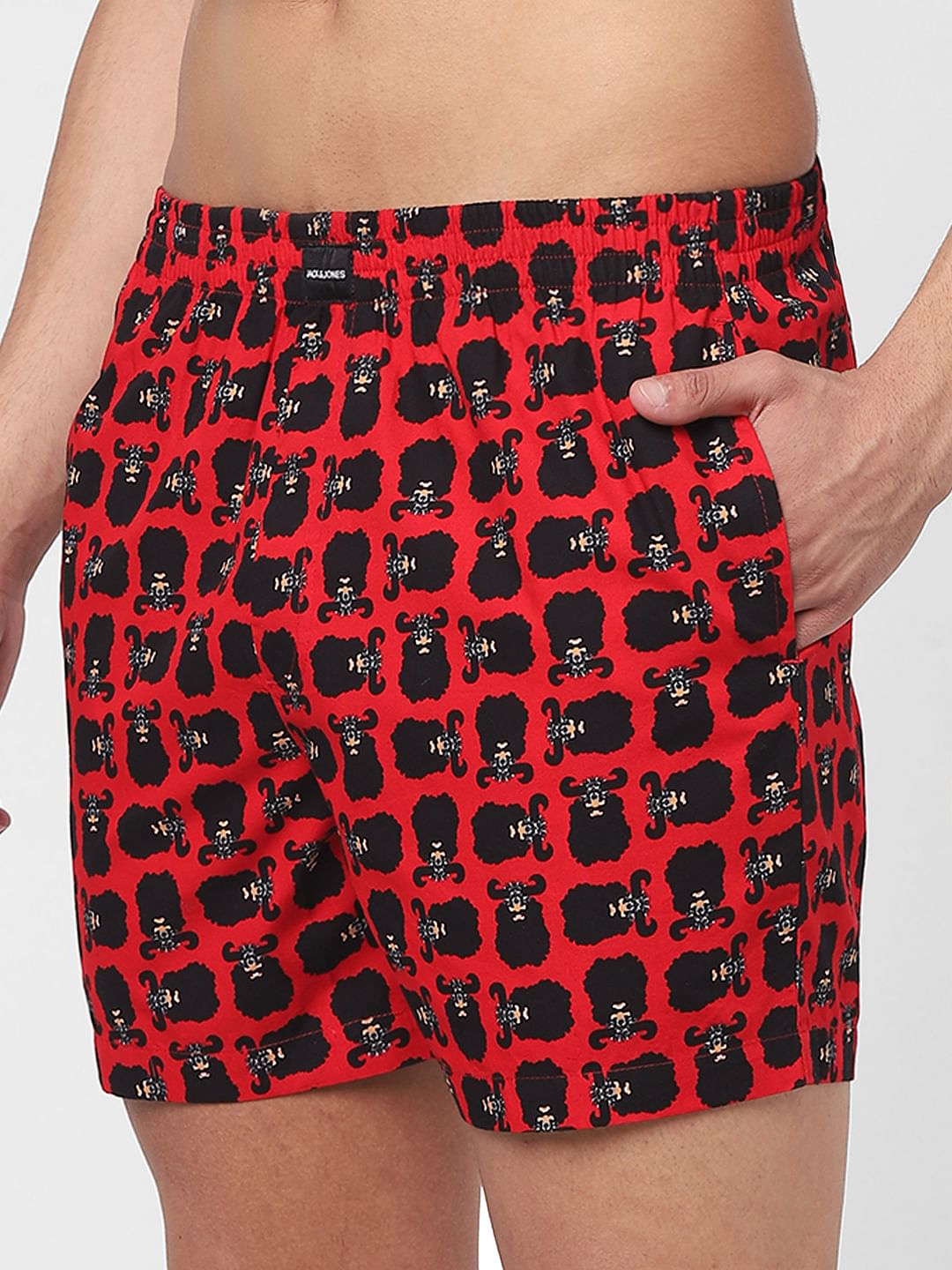 Red Printed Bxers