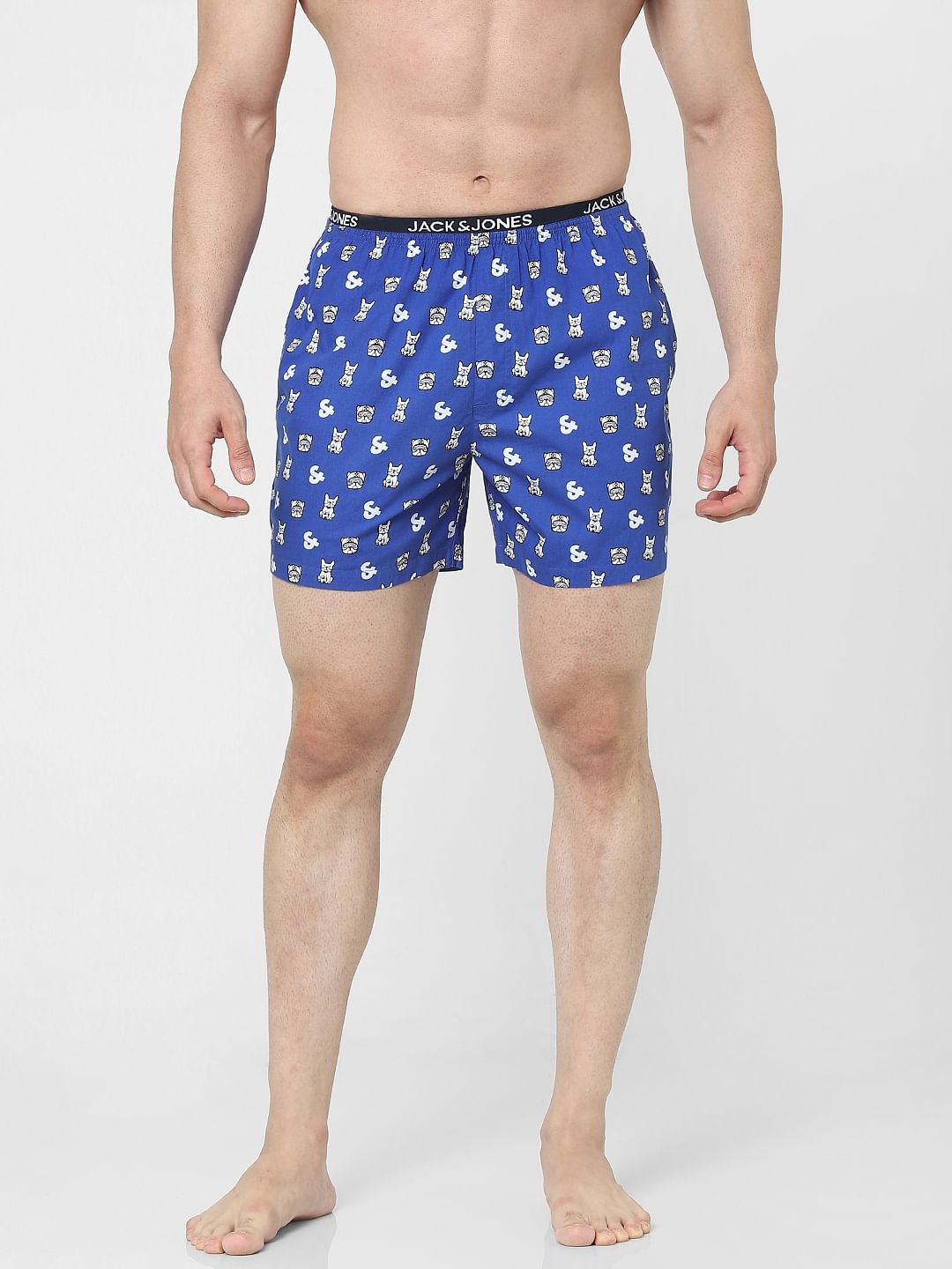 Blue Printed Boxers