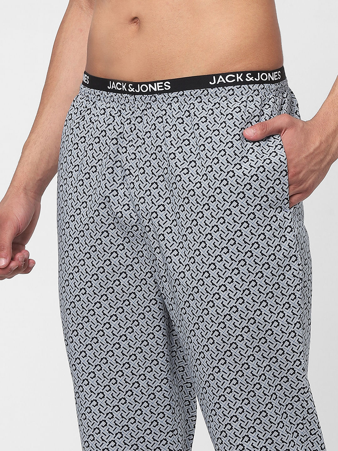 Grey Printed Camo Pyjamas