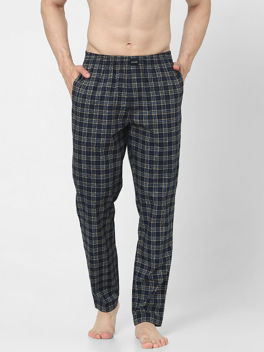 Navy Blue Check Pyjamas