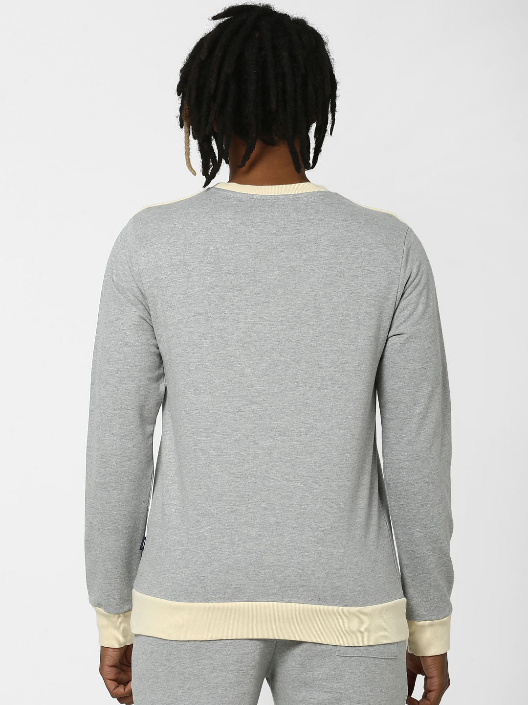 Grey Colourblocked Sweatshirt