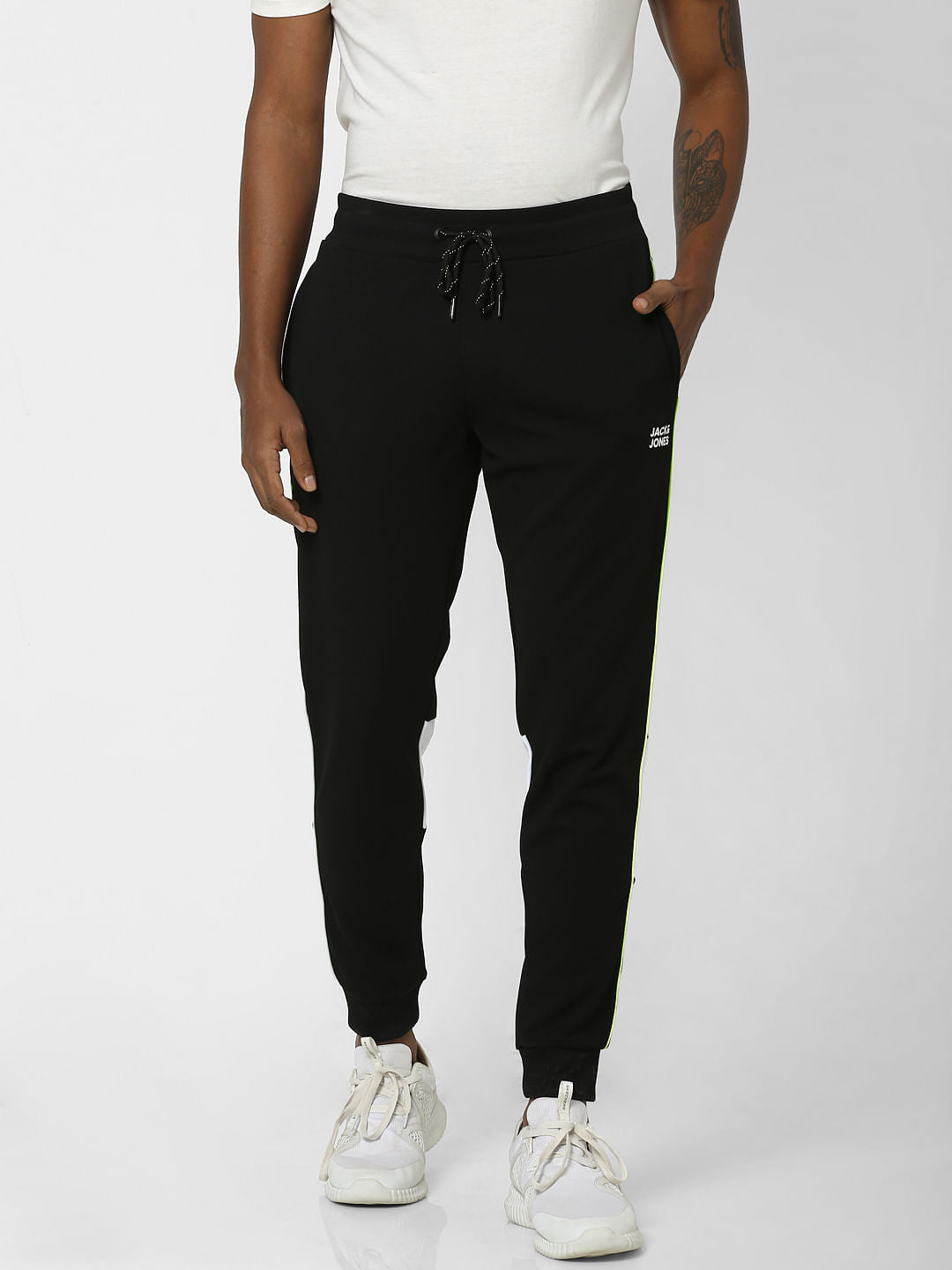 Black Logo Print Sweatpants