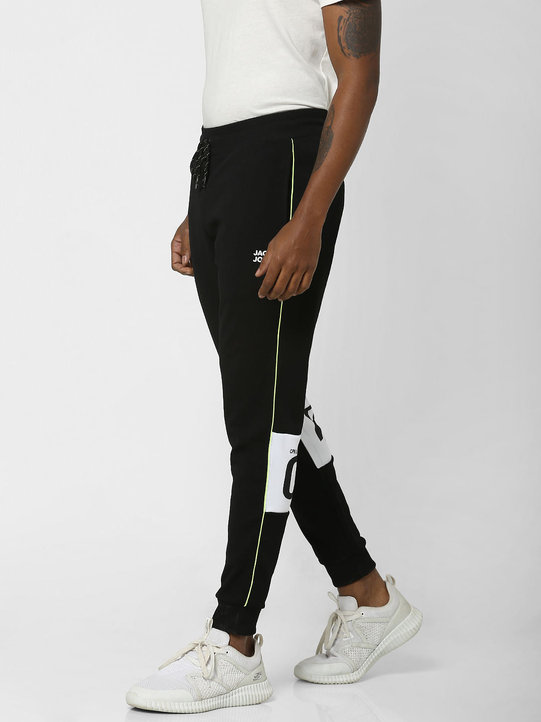 Black Logo Print Sweatpants