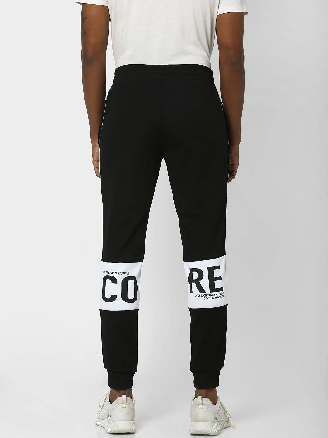 Black Logo Print Sweatpants