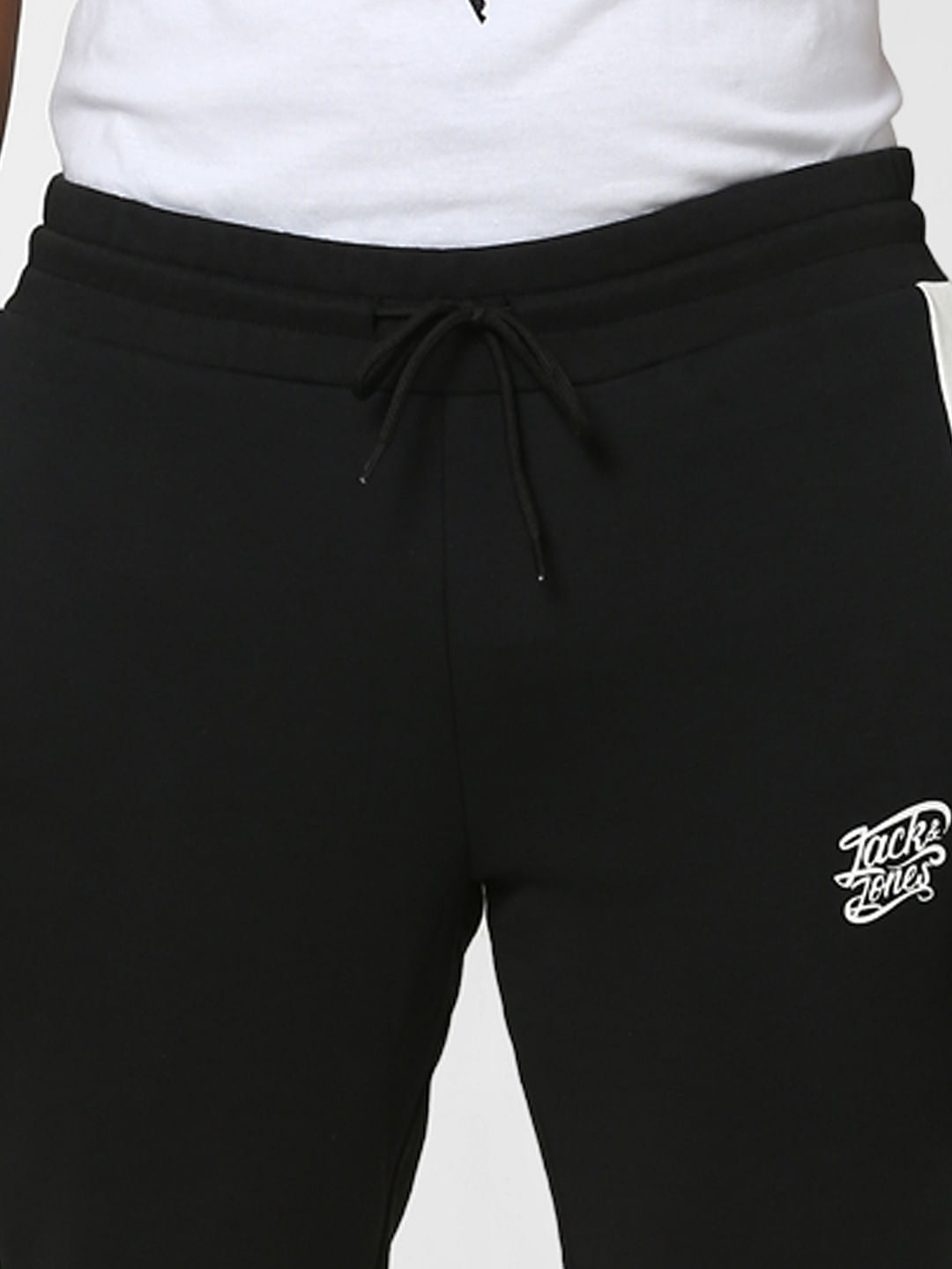 Black Colourblocked Sweatpants