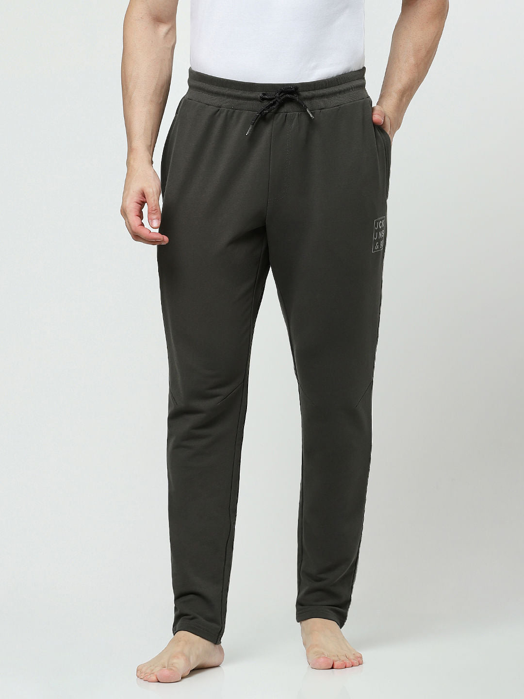 Black Low Rise Trackpants