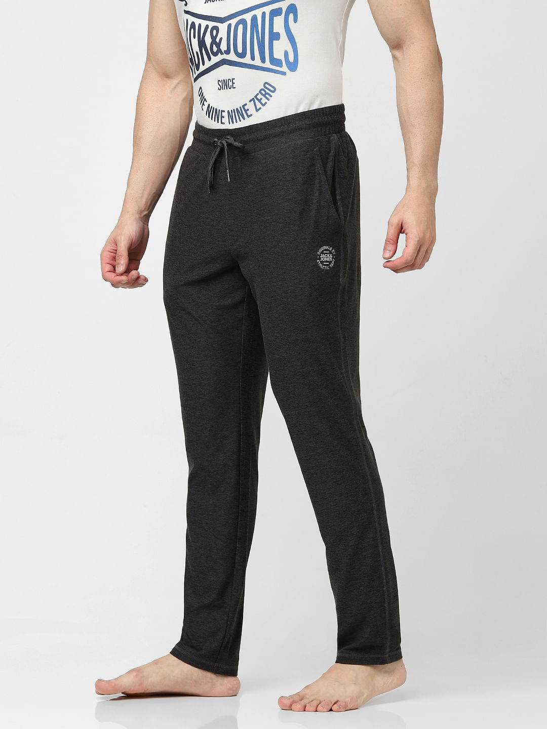 Grey Low Rise Trackpants